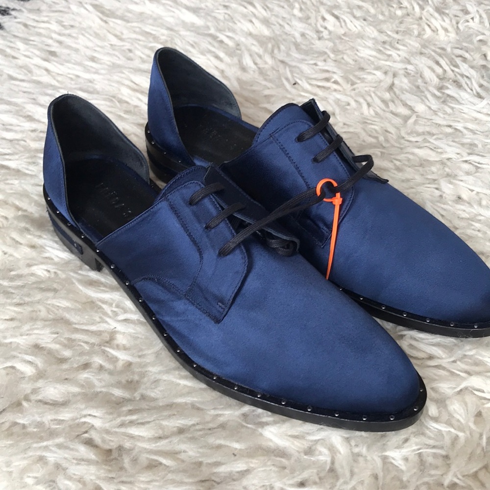 Freda Salvador Wit D’Orsey in Navy Satin